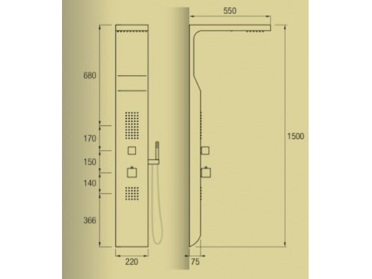 COLUMNA DE DUCHA C141 4