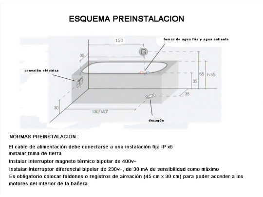 BAÑERA DE HIDROMASAJE M3 4