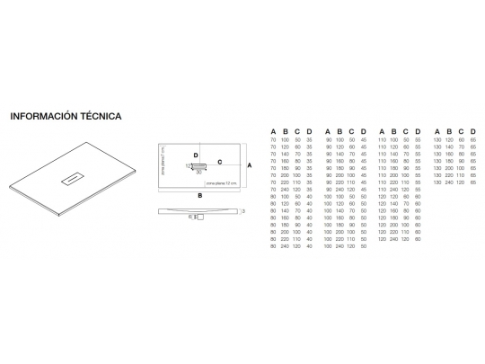 PLATO DE DUCHA CORIAN AC550 1