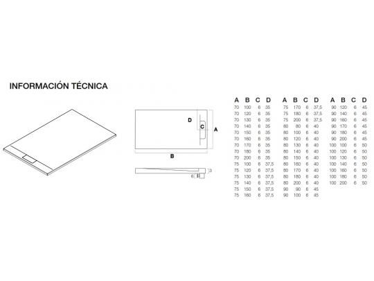 PLATO DE DUCHA MINERALES AC635 1