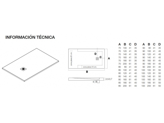 PLATO DE DUCHA MINERALES AC645 1