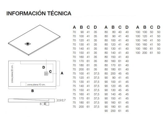 PLATO DE DUCHA MINERALES AC665 1