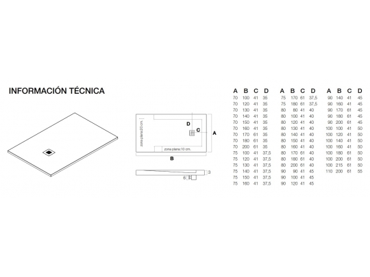 PLATO DE DUCHA SOLID SURFACE AC910 2