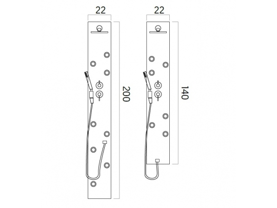 COLUMNA DE DUCHA AF200 1