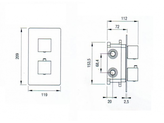 ROCIADOR DUCHA A-7 3