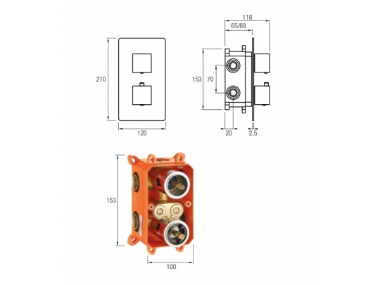 DISTRIBUIDOR D-03 DE 3 VÍAS 1