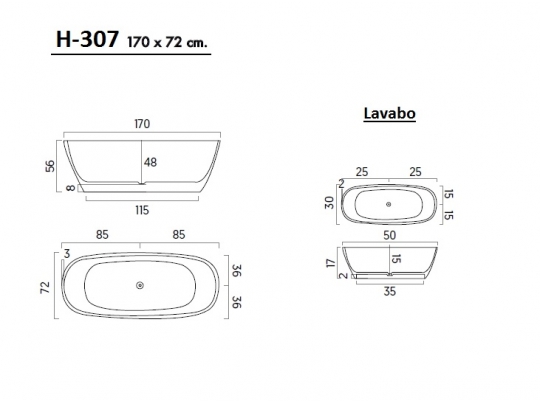 BAÑERA H-307 1