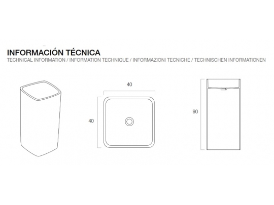 LAVABO SOLID SURFACE LX01 1