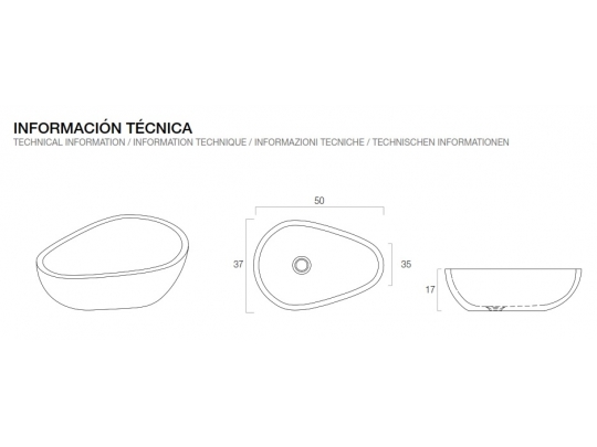 LAVABO SOLID SURFACE LX12 1