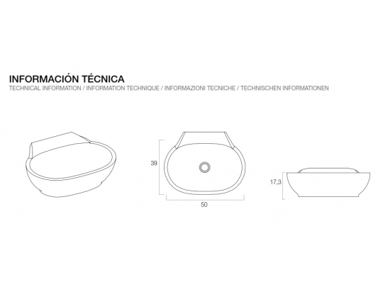 LAVABO SOLID SURFACE LX14 1