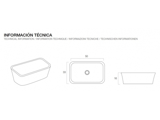 LAVABO SOLID SURFACE LX15 1