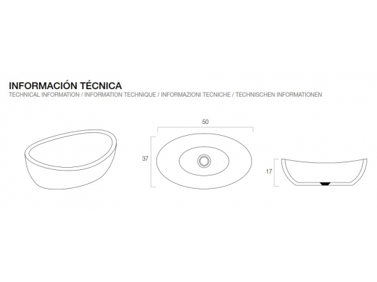 LAVABO SOLID SURFACE LX16 1