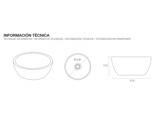 LAVABO SOLID SURFACE LX17 1