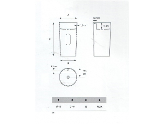 LAVABO SOLID SURFACE LX03 1