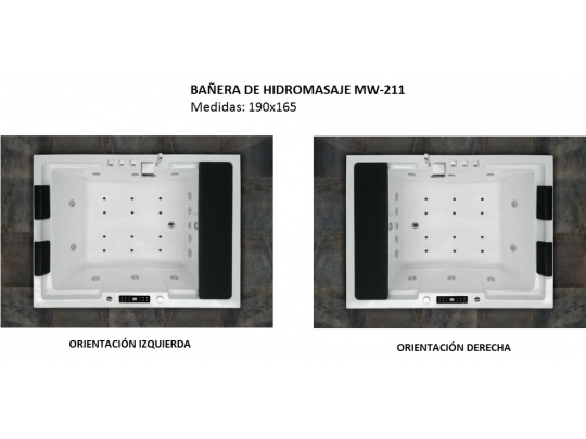 BAÑERA DE HIDROMASAJE MW-211 18