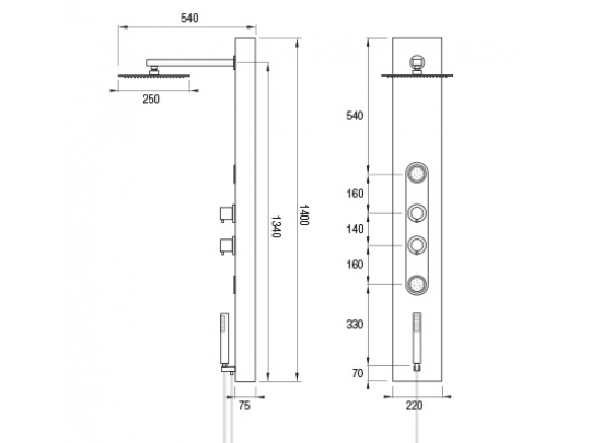 COLUMNA DE DUCHA C172 3
