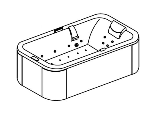 BAÑERA DE HIDROMASAJE K-1292 3