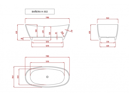BAÑERA H-302 6
