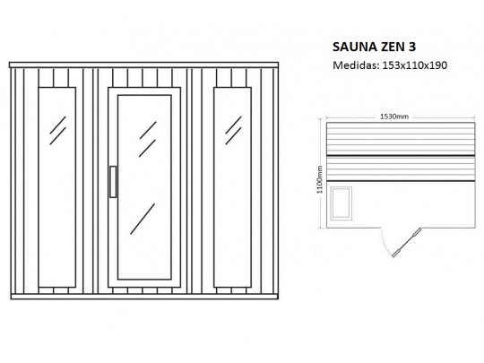 SAUNA FINLANDESA ZEN 3 4