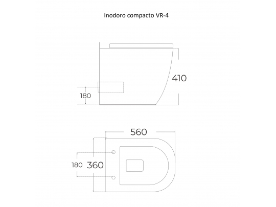 INODORO COMPACTO MATE VR-4 4