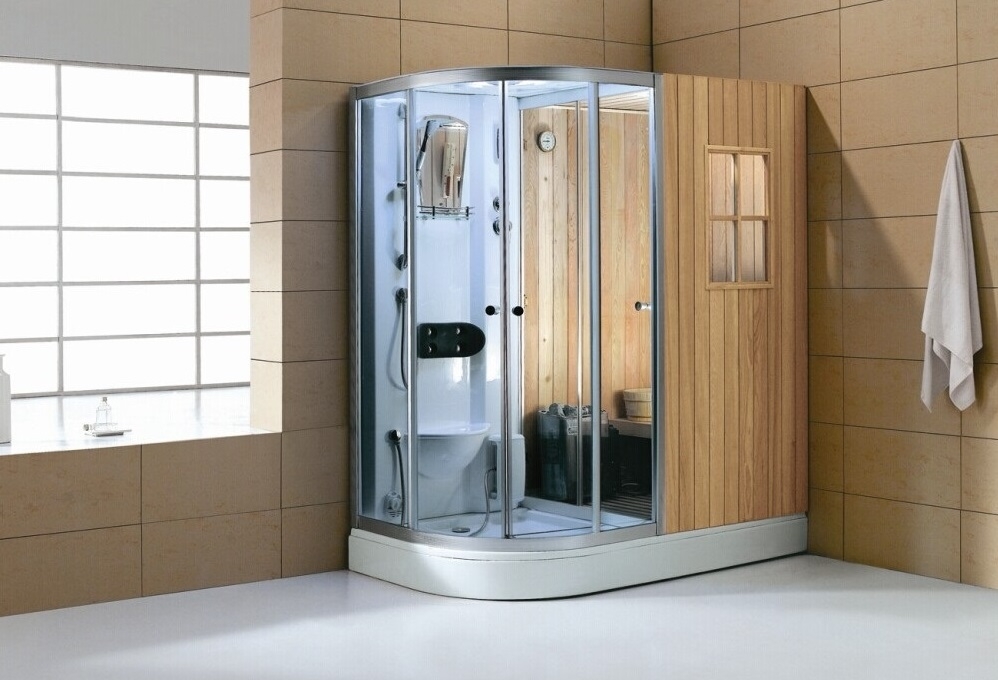 Cabina de hidromasaje con sauna BR-180100. Cabinas Serie Sauna